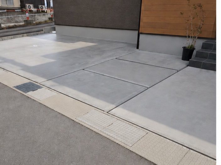 土間コンクリート工事の施工実績（富山市・施工後）