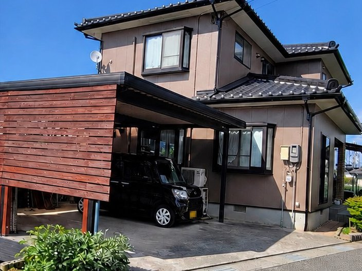 外壁塗装工事の施工実績（富山市・施工後）
